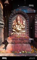 ganesh-shrine-kathmandu-nepal-H7R4MP