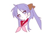 kagami pouting