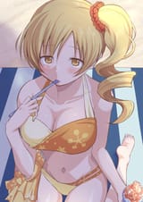 Tomoe Mami Mahou Shoujo Madoka Magica Magia Record drawn by Touyu Yuruyuruto