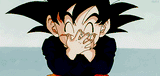 Goten laughing