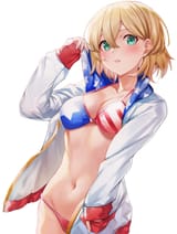 yande.re 668601 bikini cleavage hachiroku_(hatirokusann86) kanojo_okarishimasu nanami_mami open_shirt swimsuits