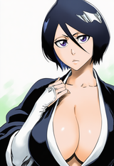 kuchiki rukia, artist_ bobobo, kubo tite, huge breasts, shihakusho, bleach, port s-1593650233