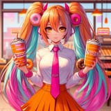hatsune miku dunkin donuts coffee offer drink