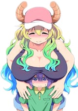 __lucoa_and_magatsuchi_shouta_kobayashi_san_chi_no_maidragon_drawn_by_mamiyama__f4372b0fa37f0df9a45ddd9a04b485cc