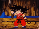 Goku puts a rat in his mouth