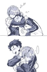 rem-and-subaru-hugging