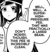 the pee is INCREDIBLY clean