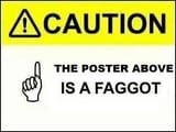 faggot poster above