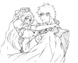 __inoue_orihime_and_kurosaki_ichigo_bleach_drawn_by_rakusakugk__sample-8a634eb3fea038f09b0695313a310970