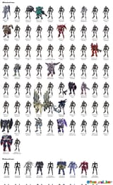Gundam and Valkyrja Frames