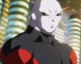 Jiren the face of contented bliss- calm. 