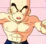Krillin shirtless