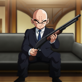 Krilliin with a gun