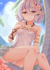 Kokkoro&#039;s Erotic Swimsuit and Thick Thighs