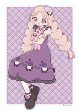 Tamaki gothic bear purple