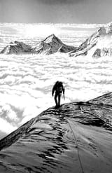 Habu descending Everest