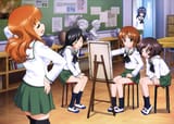 yande.re 366987 akiyama_yukari girls_und_panzer isuzu_hana itou_takeshi nishizumi_miho reizei_mako seifuku takebe_saori thighhighs