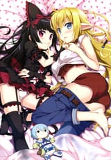 yande.re 345640 ass breast_hold dress feet fujima_takuya garter lelei_la_lelena lolita_fashion pantsu pointy_ears rory_mercury stockings thighhighs tuka_luna_marceau