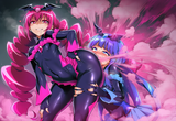 best quality, very aesthetic, dark room, drawn by {{yabuki kentarou}}, drawn by s-1143057044