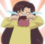 Hinako crying