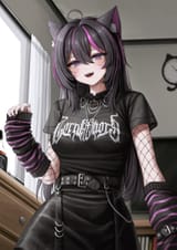 goth catgirl gf