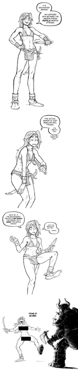 Magic bikini armor