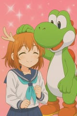Yoshi pats Nokotan