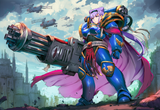 best quality, very aesthetic, warhammer 40k background, drawn by {{yabuki kentar s-2593308656