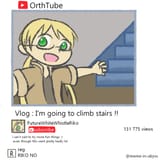 Riko Climbs stairs