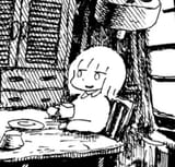 panpanya holding a cup