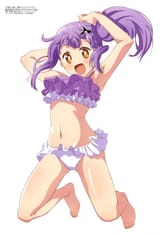 yande.re 1232252 bikini kusagakure_satoko ninja_to_koroshiya_no_futarigurashi skirt_lift swimsuits ura_takazumi