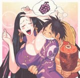 __monkey_d_luffy_and_boa_hancock_one_piece_drawn_by_inkerton_kun__sample-5d835085b5c8789c25b56e4173989bb8