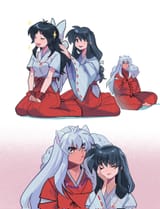 __inuyasha_higurashi_kagome_and_moroha_inuyasha_and_1_more_drawn_by_ao_clover__30d23655fb652c16b4d65177656a6fe6
