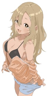 Gyaru Maki undressing