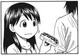 ena eating a hot dog