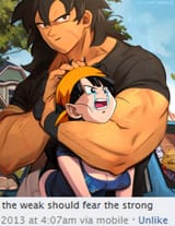 broly headlocks chump