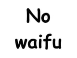 no waifu