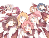 __toshinou_kyouko_akaza_akari_funami_yui_yoshikawa_chinatsu_oomuro_sakurako_and_3_more_yuruyuri_drawn_by_namori__6528da19f478f9fa240d8f147d4805c1