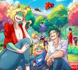 __midoriya_izuku_bakugou_katsuki_uraraka_ochaco_yaoyorozu_momo_all_might_and_5_more_boku_no_hero_academia_drawn_by_vlizz__f13a805b163ec96c941a7e06437a4901