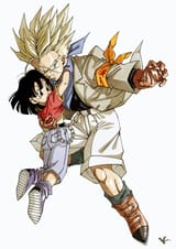 __trunks_and_pan_dragon_ball_and_1_more_drawn_by_kakeru_dbskakeru__71b6e00ec9eacf68151992a8152efc13