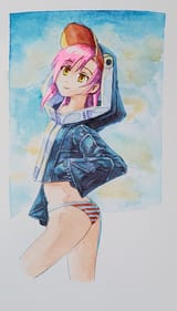 Penguin hoodie Hina