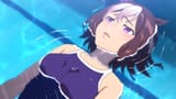 Spe-chan swimsuit in pool