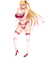 Shizuru red lingerie
