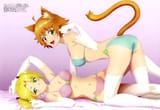 yande.re 1224807 animal_ears bikini endou_kaori jamie_osen nekomimi nene_shilfindle swimsuits tail thighhighs