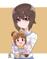 __nishizumi_maho_and_boko_girls_und_panzer_drawn_by_kimi_tsuru__d74c8a4a765cfd09a32e2a5a5ab48364