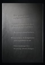 nuclear waste warning