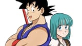 Goku (grown up) and Bulma in DB