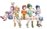 yande.re 223803 aoki_reika candy_(smile_precure) ereka hino_akane hoshizora_miyuki kise_yayoi midorikawa_nao pretty_cure smile_precure! thighhighs