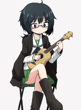 Oreo playing a ukelele