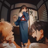 Kobeni Denji and Asa by Yao_Wang29